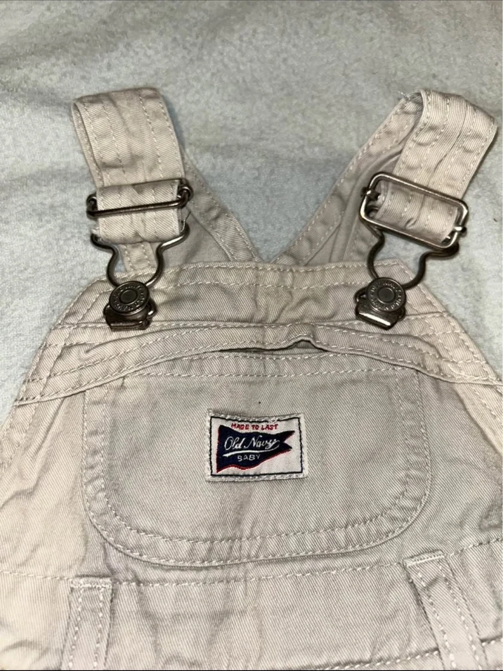 Old Navy Cream Short Overalls for Kids